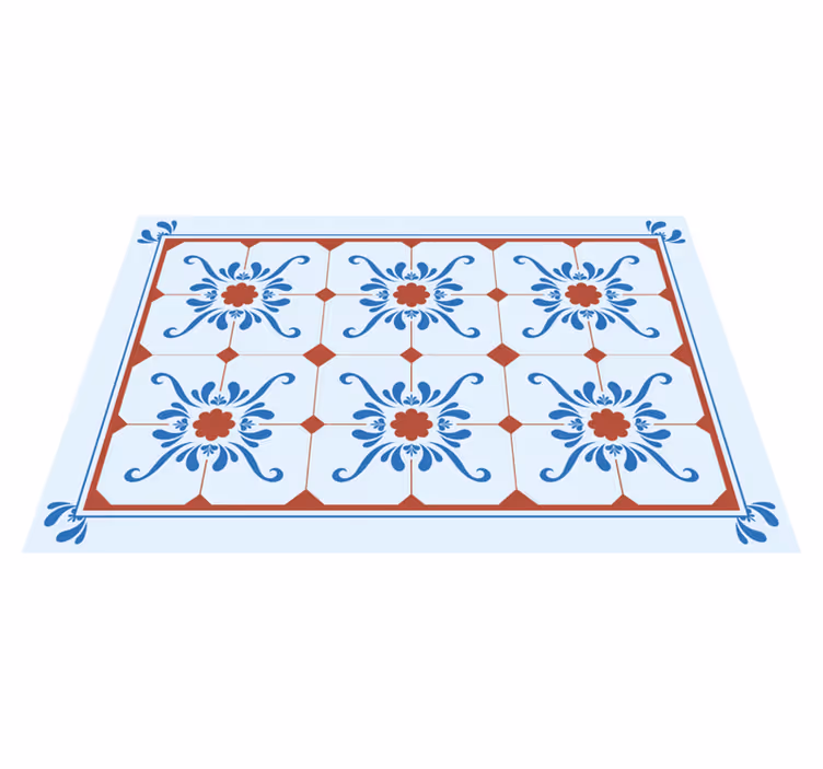 Tischset mit vintage floralem muster - TenStickers