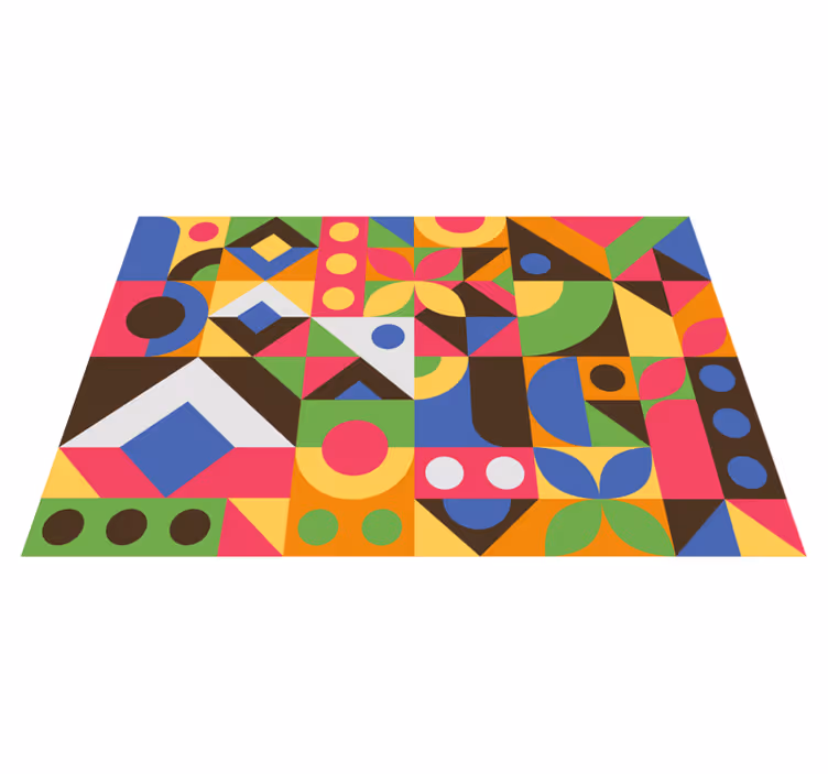 Tischset modern lebhafte geometrische komposition - TenStickers