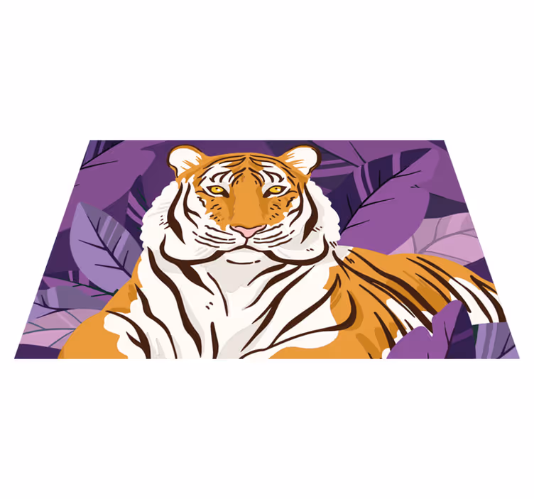 Tischset kinder mit majestätischem tigerportrait - TenStickers