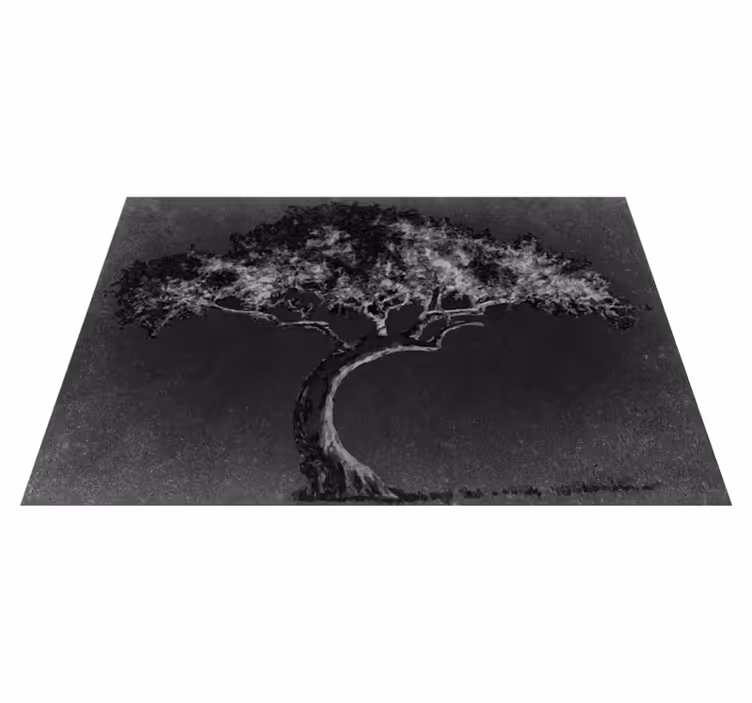 Tischset künstlerische baum-silhouette - TenStickers