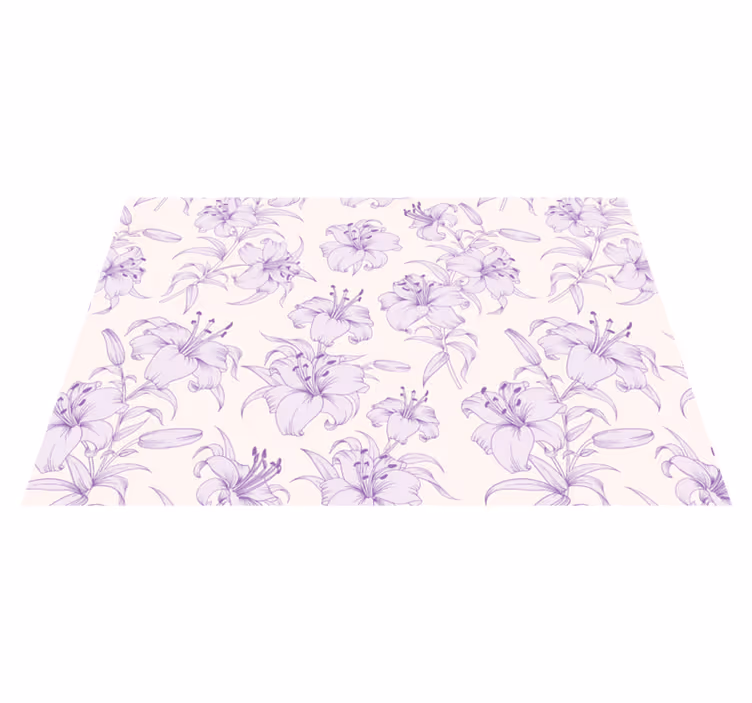 Tischset mit lilienblütenmuster - TenStickers