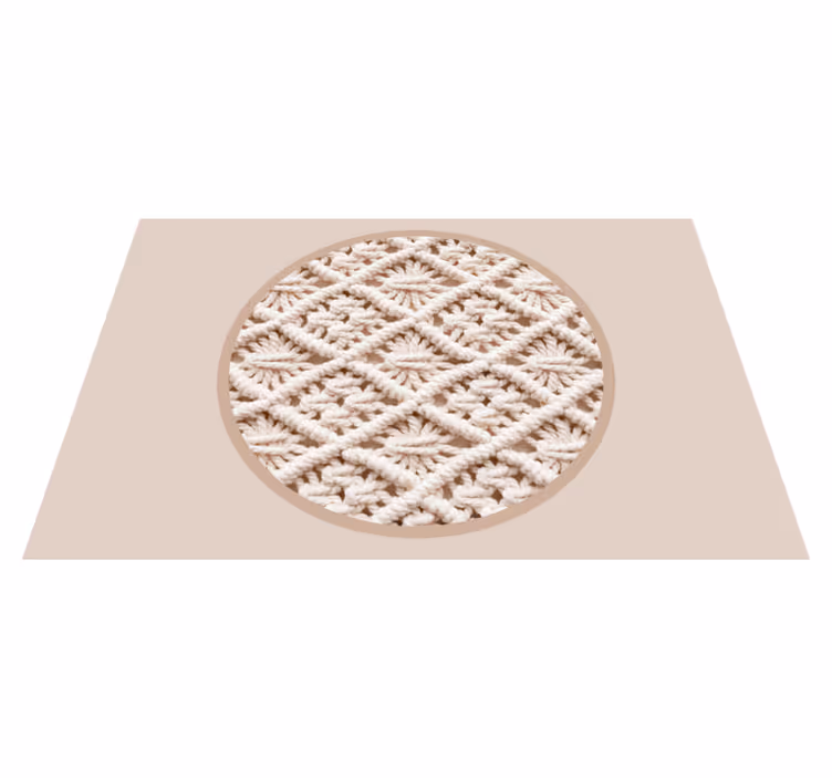 Tischset mit elegantem häkelmuster - TenStickers
