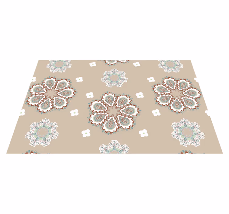 Tischset mit eleganten blumenmustern - TenStickers