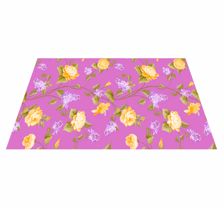 Tischsets originell mit buntem blumenmuster - TenStickers