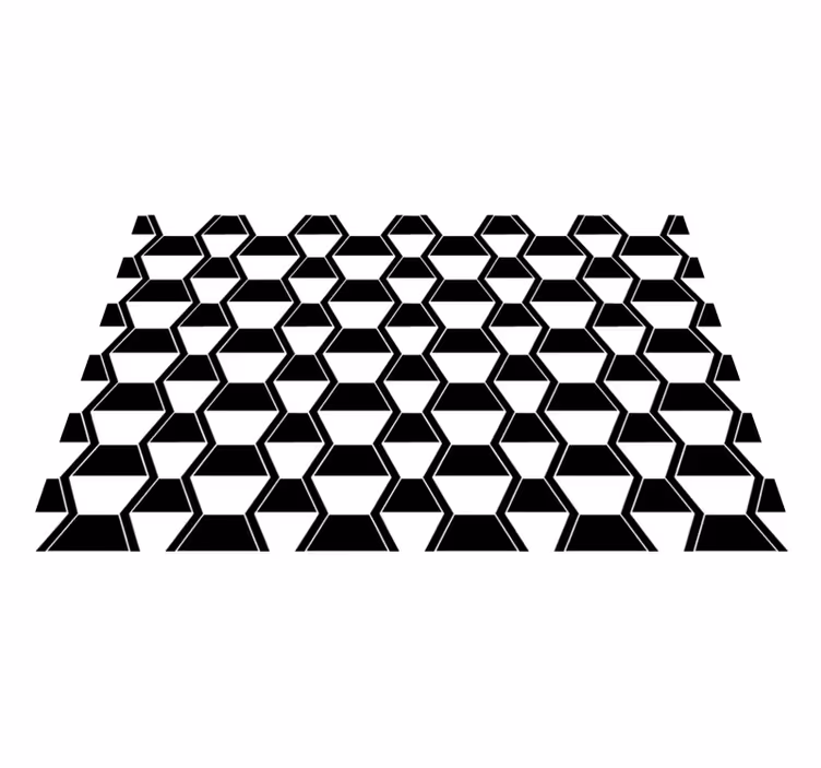 Tischset mit stilisiertem hexagonalem muster - TenStickers