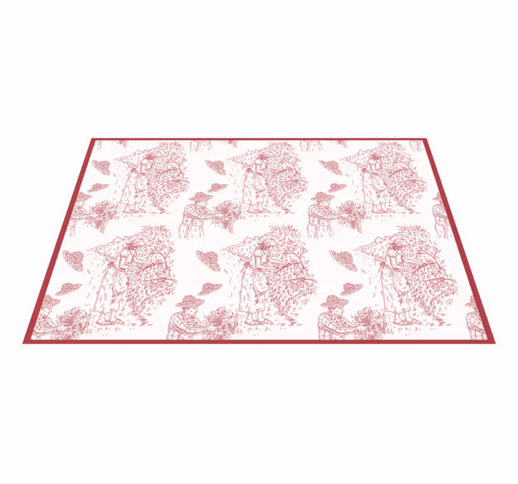 Tischsets originell ländliche ernteszene - TenStickers