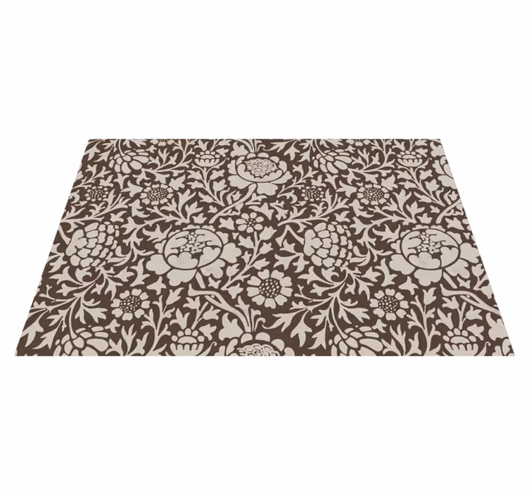 Tischset rechteckig Vintage Blumenmuster - TenStickers