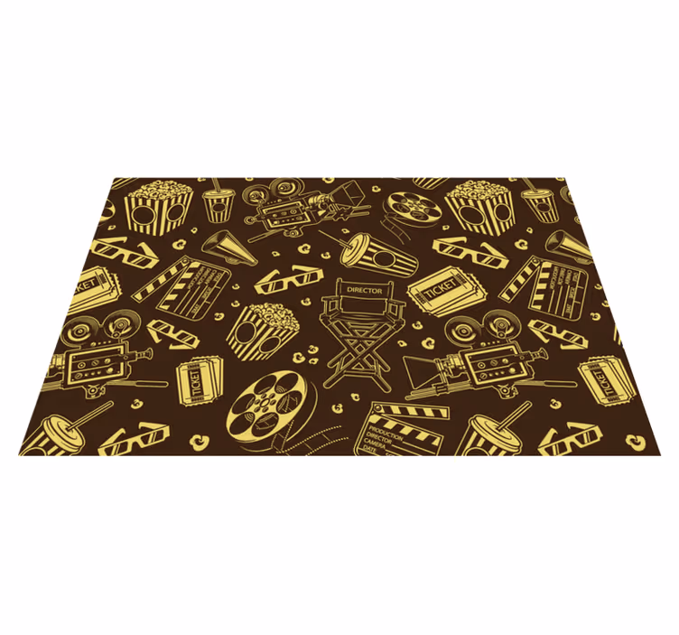 Tischset rechteckig Kino Muster - TenStickers