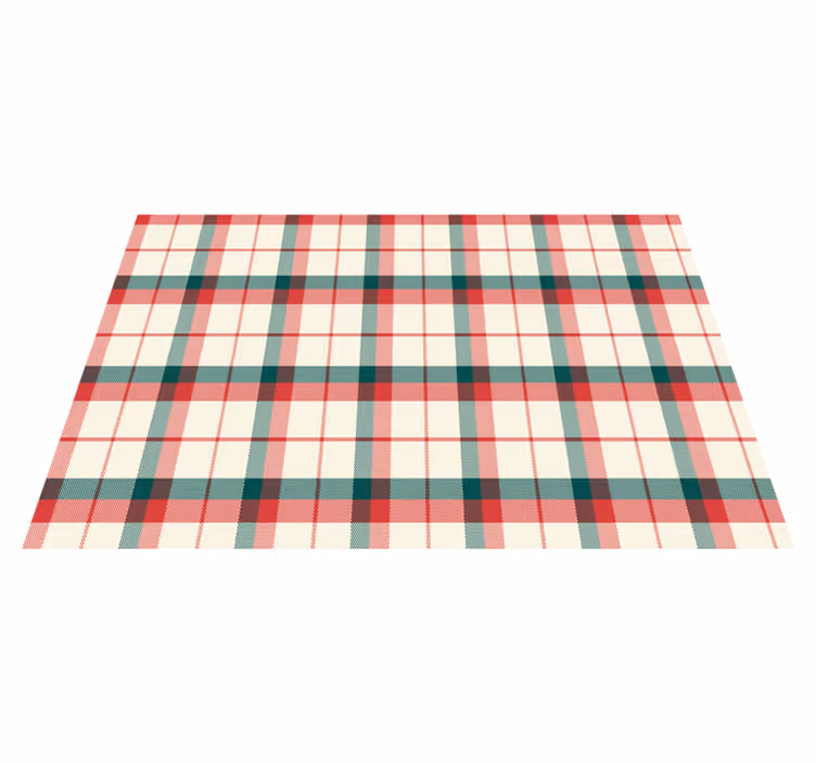 Platzset Textur Karomuster Weihnachten - TenStickers