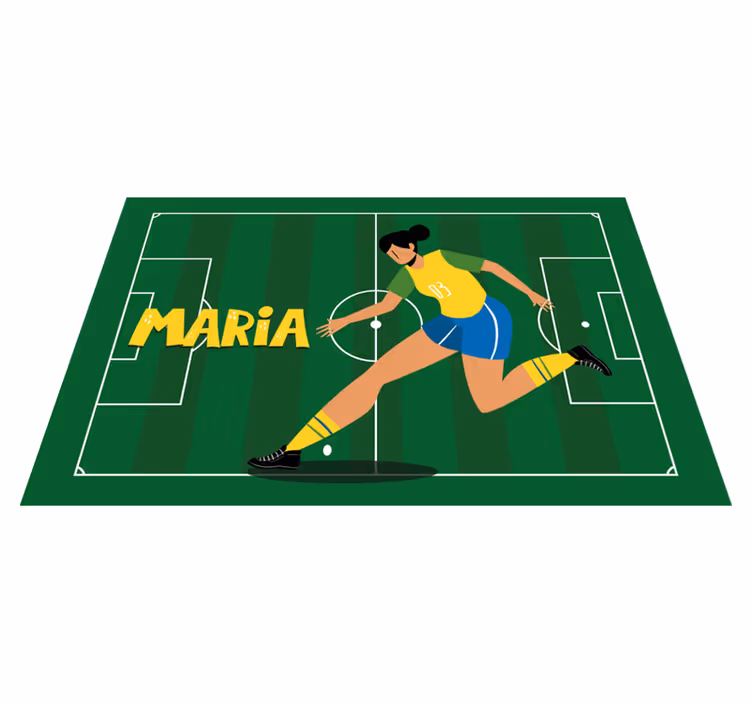 Tischset Fußballspieler personalisierter Name - TenStickers
