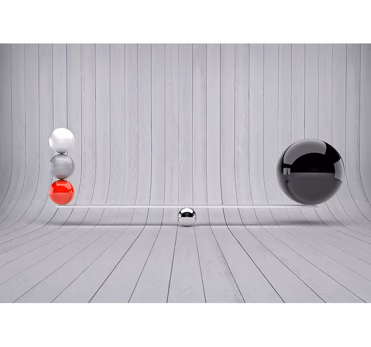 3D Tapete minimalistischer Einrichtungsstil modern - TenStickers