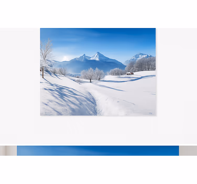 Fototapete Berge winteralpinweg - TenStickers