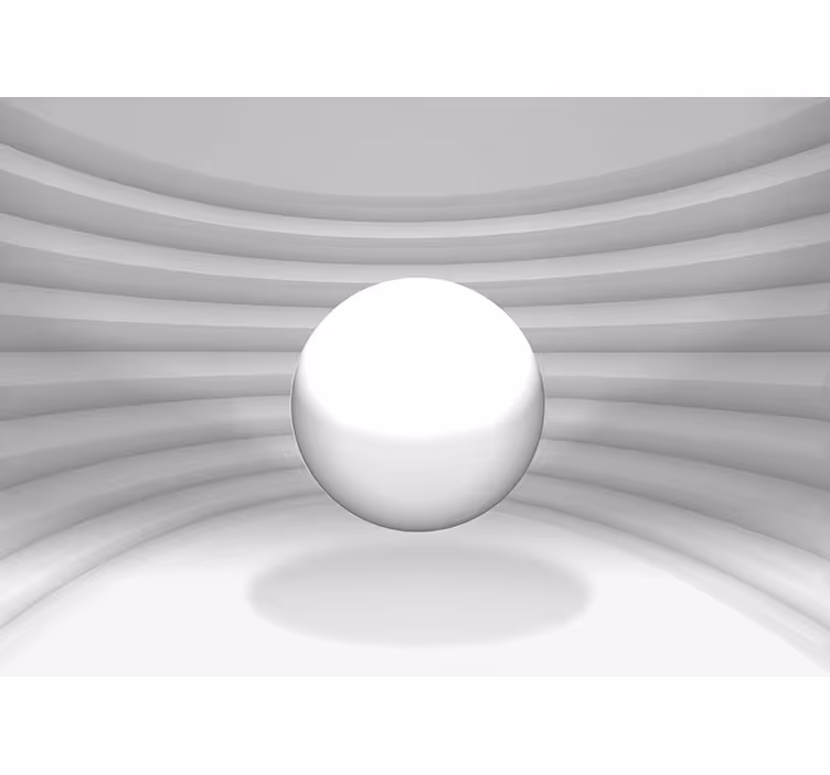3D Tapete mit sphärische optische täuschung - TenStickers