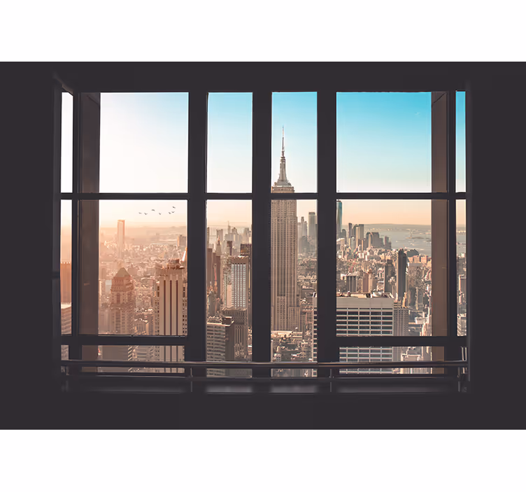 3D Tapete sonniger Morgen in New York - TenStickers
