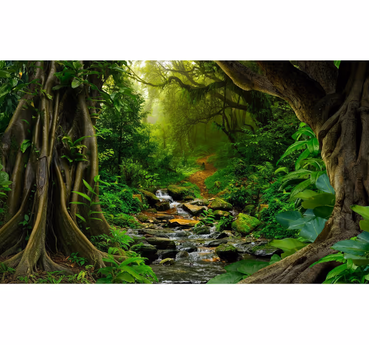 Tapete wald tropische wald-oase - TenStickers
