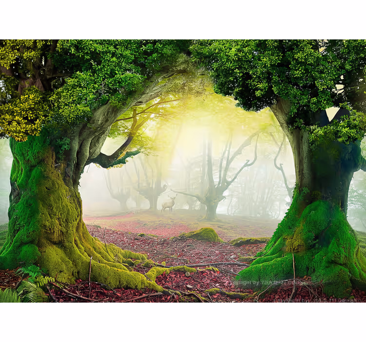 Fototapete natur ewiges tor zum wald - TenStickers