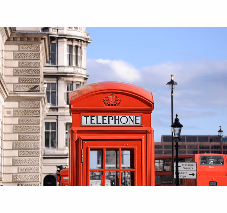 Fototapete London londoner telefonzelle - TenStickers