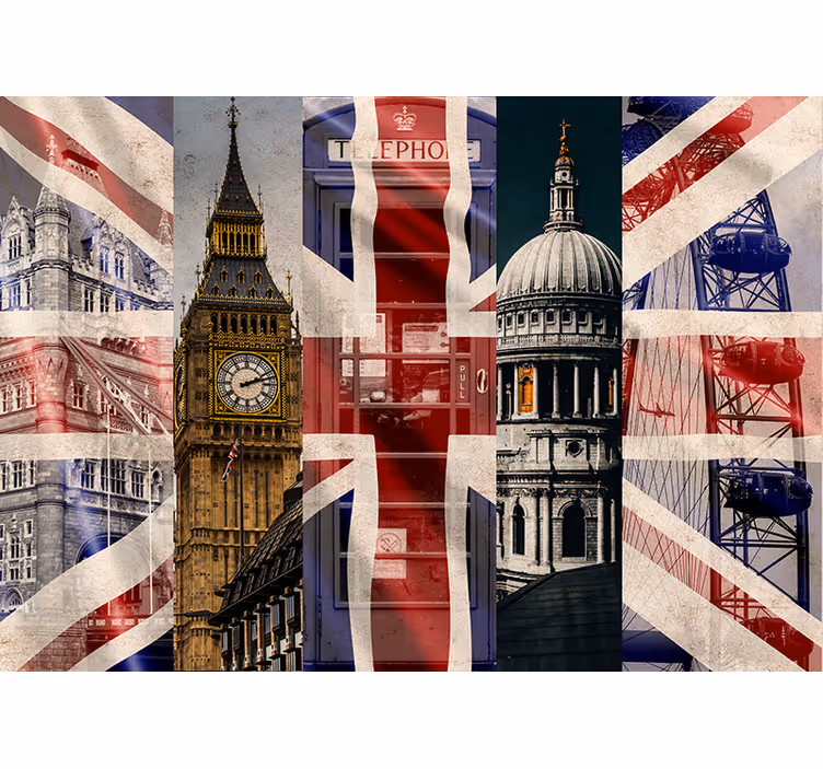 Union Jack London Fototapete - TenStickers