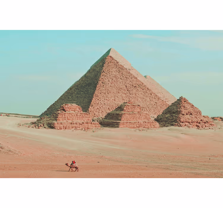 Fototapete afrikanisch mit pyramidenästhetischer fotografie - TenStickers