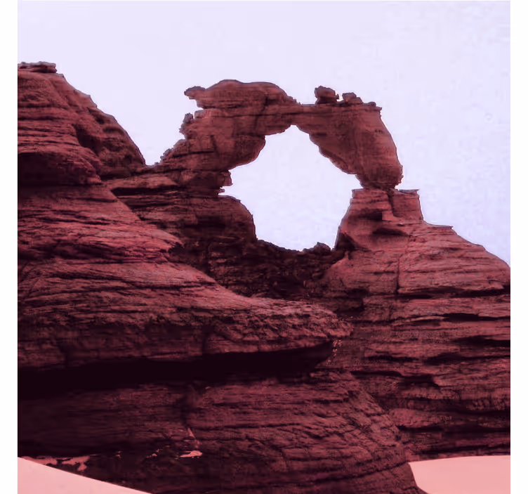 Fototapete wüste mit sandstein Ästhetik fotografie - TenStickers