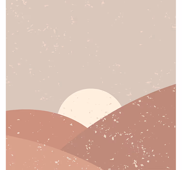 Fototapete wüste wandkunst bei sonnenaufgang - TenStickers