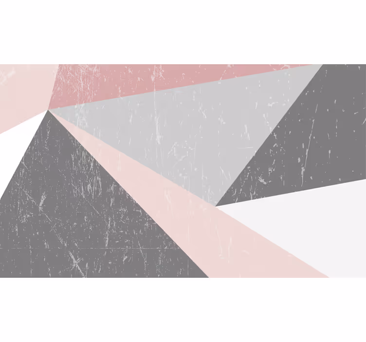 Fototapete badezimmer geometrische dreiecke nordisch - TenStickers