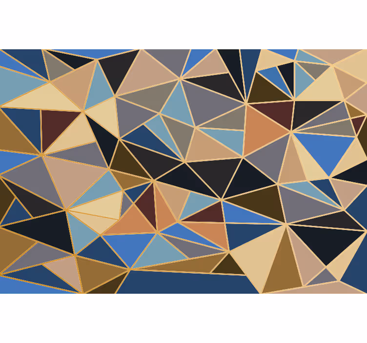 Fototapete küche geometrisches multicolor-mosaik - TenStickers