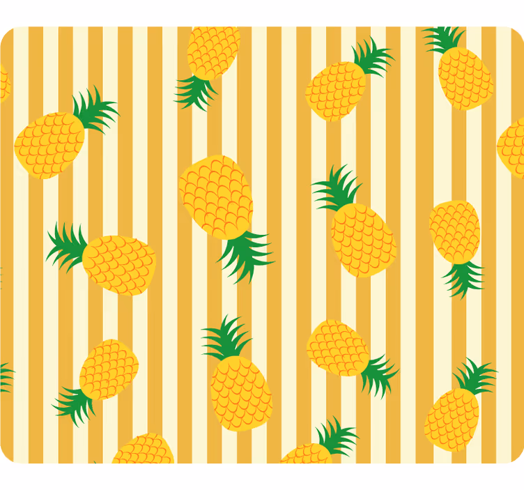 Fototapete gelb ananas muster - TenStickers