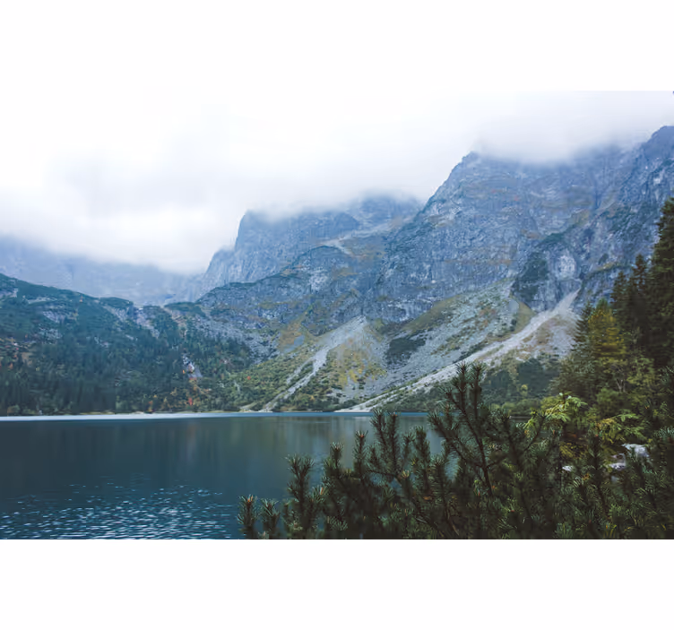 Fototapete grün morskie oko in den tatra bergen - TenStickers