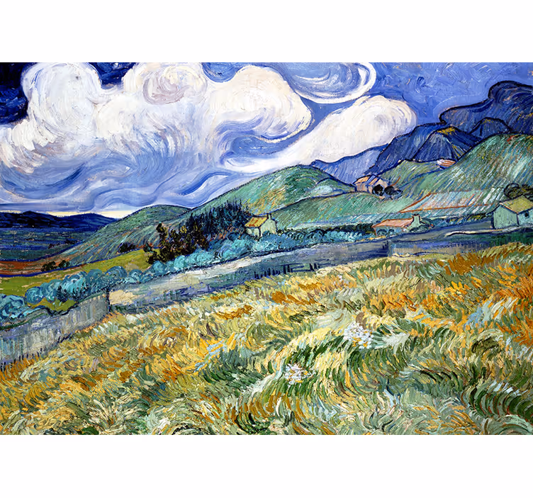Fototapete flur künstlerische van gogh iris fototapete - TenStickers