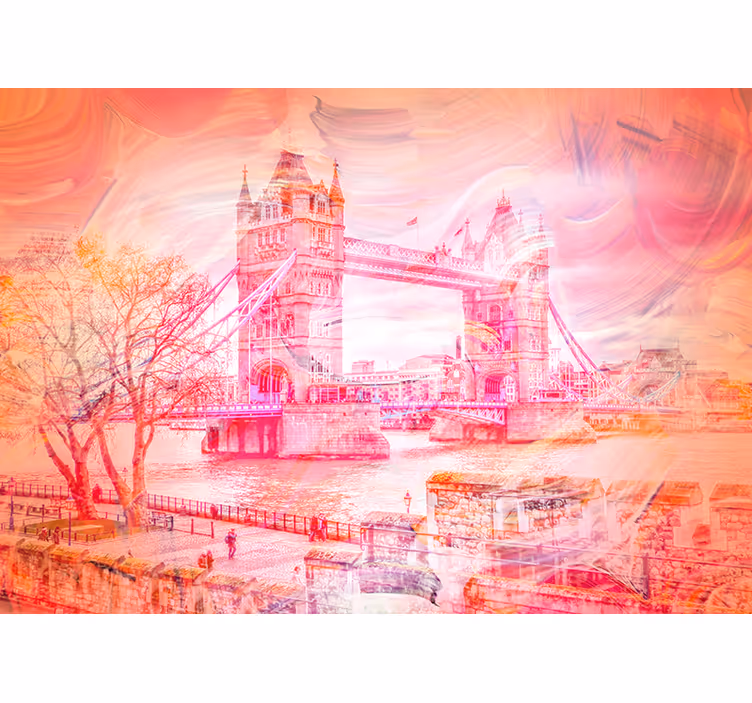 Fototapete london london bridge kontrast - TenStickers