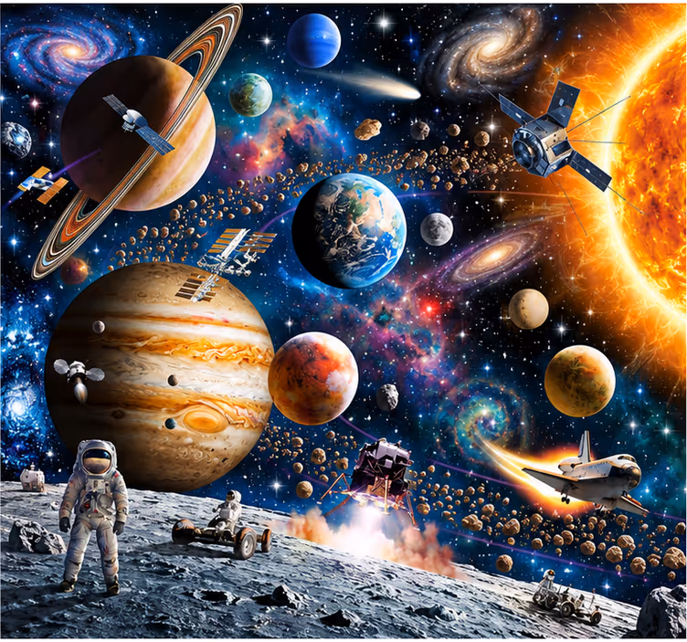 Fototapete weltraum sonnensystem - TenStickers