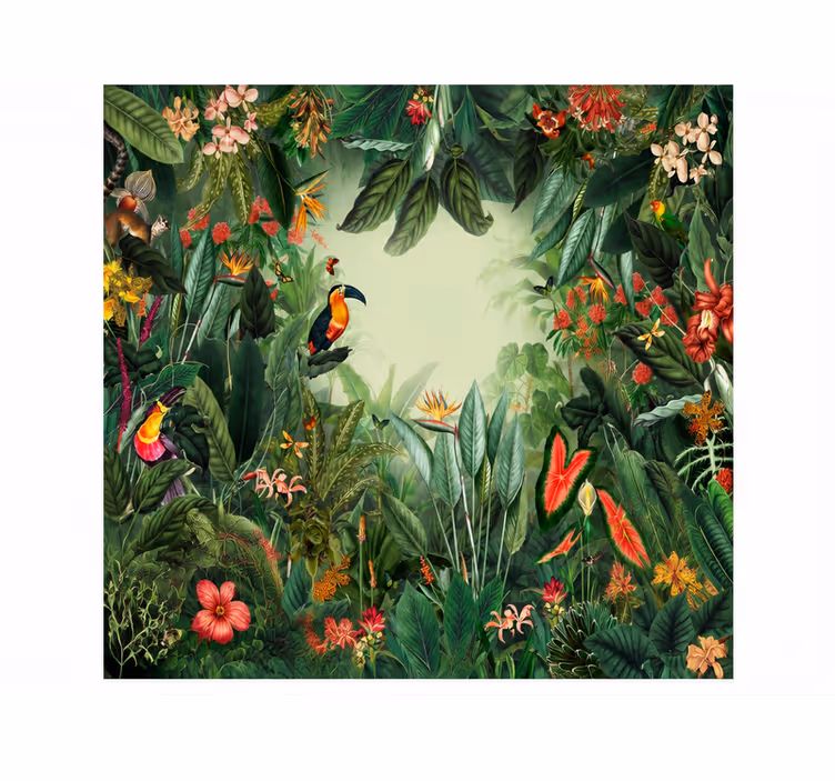 Fototapete natur exotischer garten - TenStickers