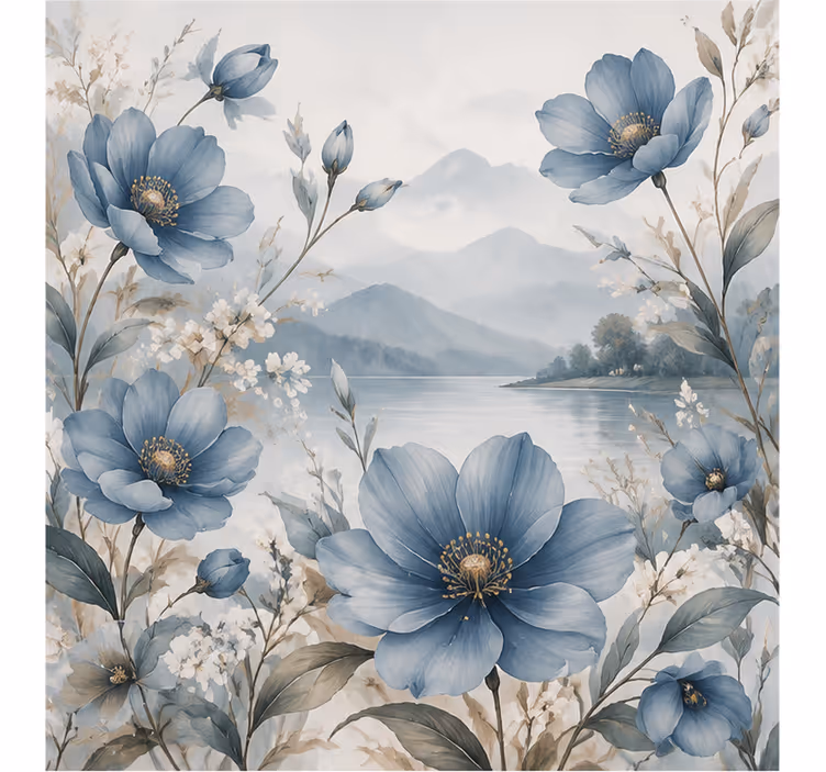 Fototapete natur blaue blume - TenStickers