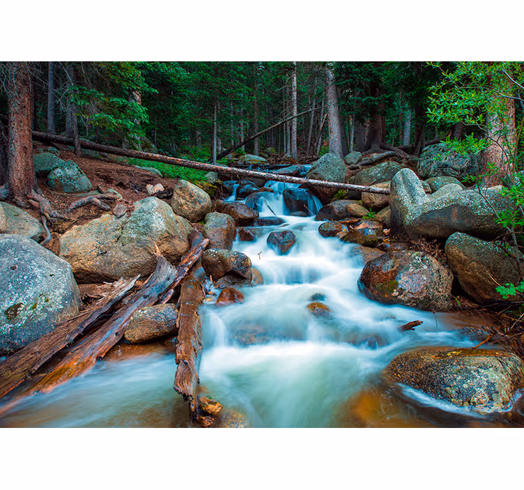 Fototapete Berge Wunder der Natur Wasserfall - TenStickers
