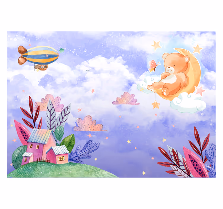 Magisches Land und Luft Fantasie Fototapete - TenStickers