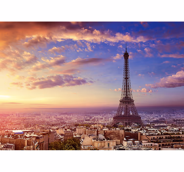 Paris Sonnenaufgang Fototapete - TenStickers