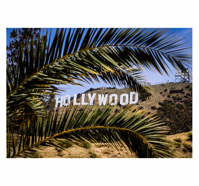 Fototapete städte hollywood sign aussicht - TenStickers