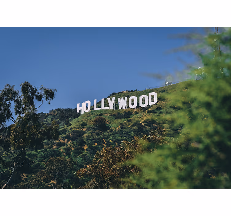 Fototapete städte hollywood-sign landschaft - TenStickers