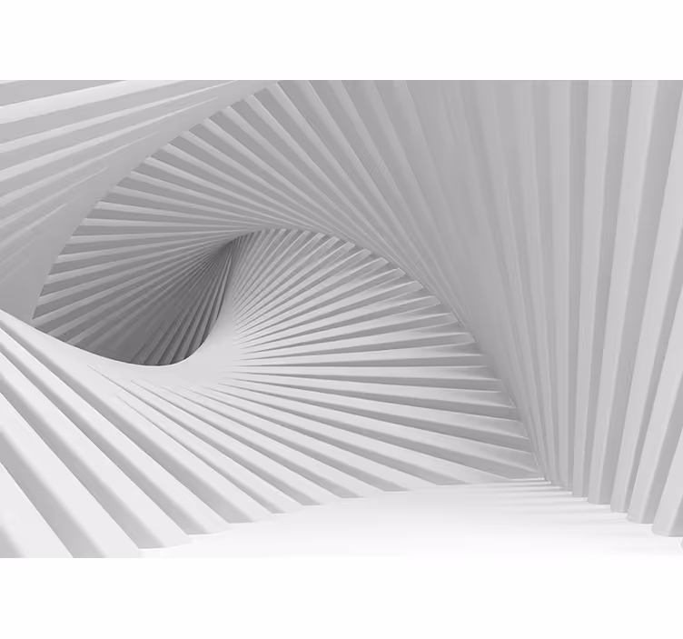 3D Tapete Wohnzimmer abstraktes Wellen Design - TenStickers