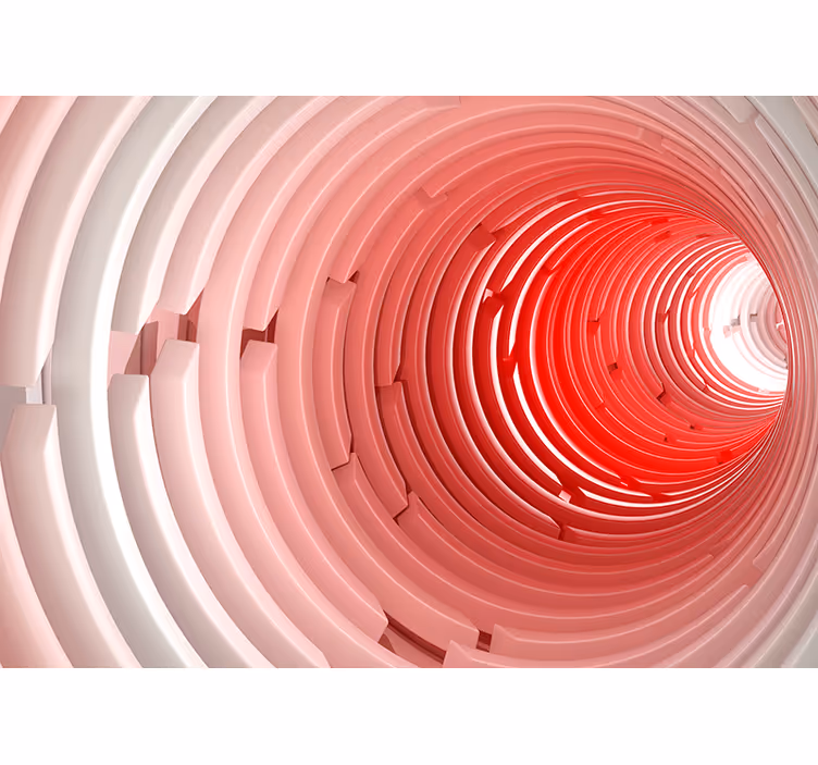 3d tapete spiral tunnel design - TenStickers