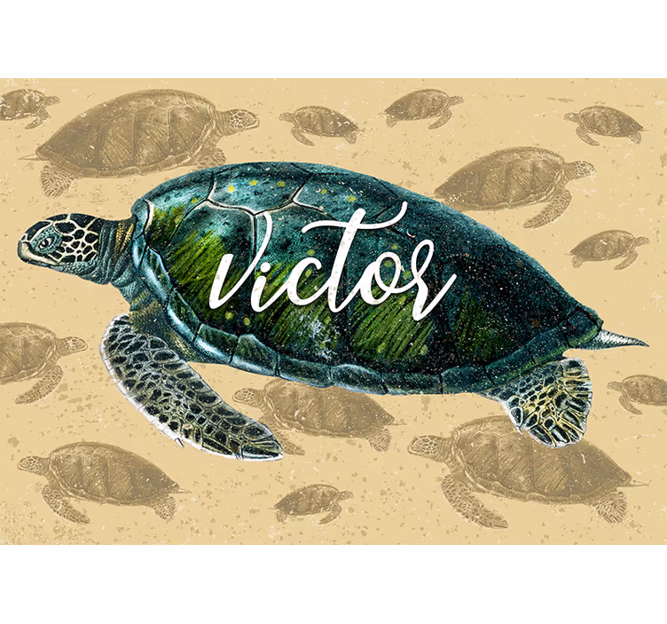 Fototapete tiere schildkröten abenteuer - TenStickers