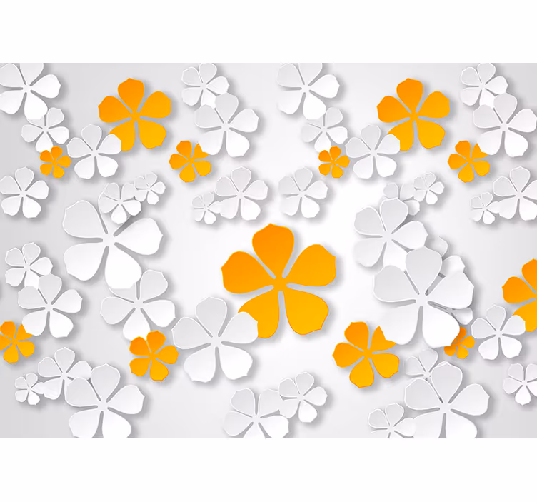 Fototapete Blumen blühender kontrast - TenStickers