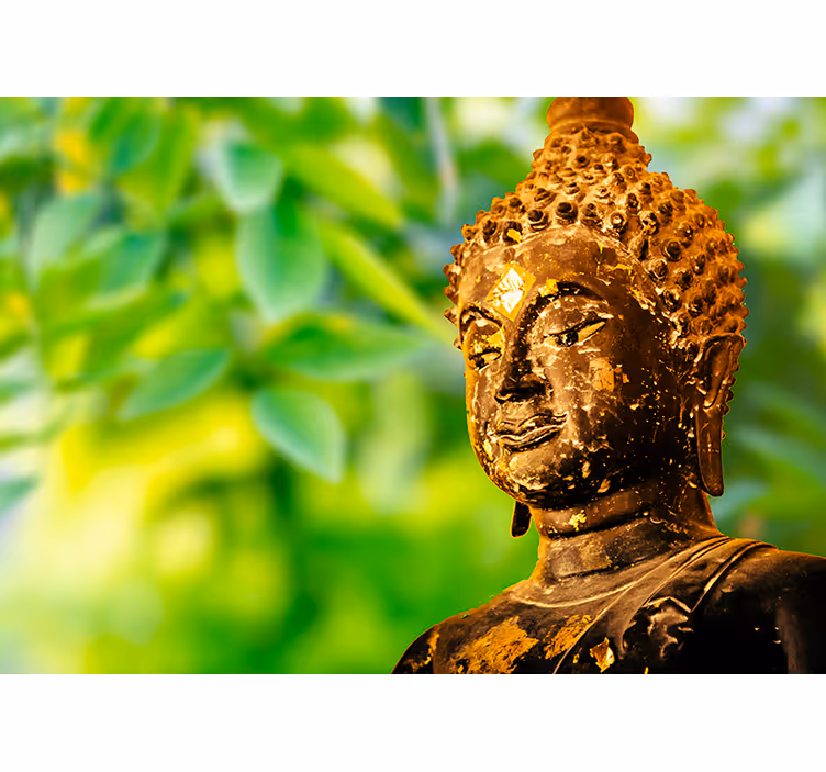 Buddha Gesicht Zen Fototapete - TenStickers