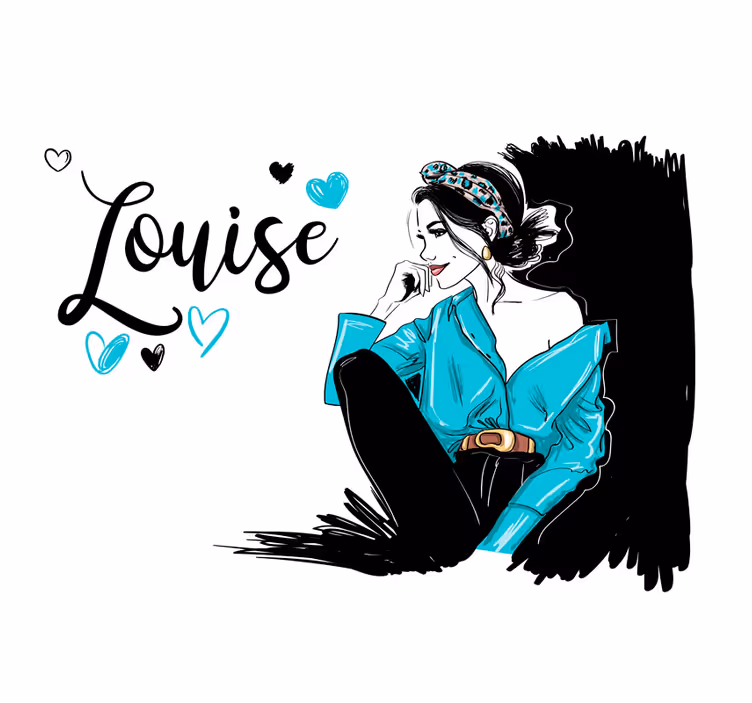 Fototapete sprüche stilvolle frauenillustration - TenStickers