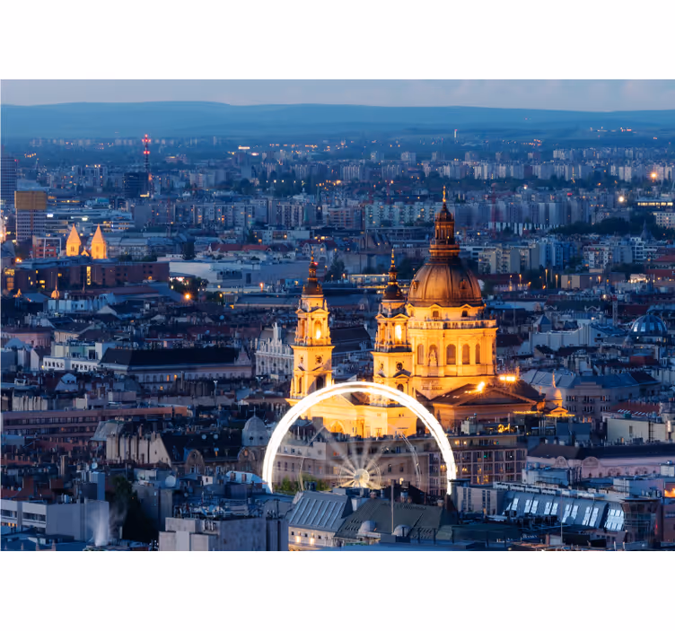 Fototapete Städte historische budapest nachtlandschaft - TenStickers