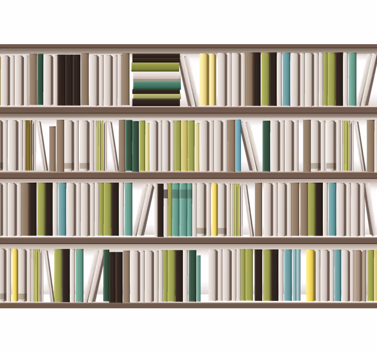 Fototapete Texturen und Muster stilvolles bücherarrangement - TenStickers