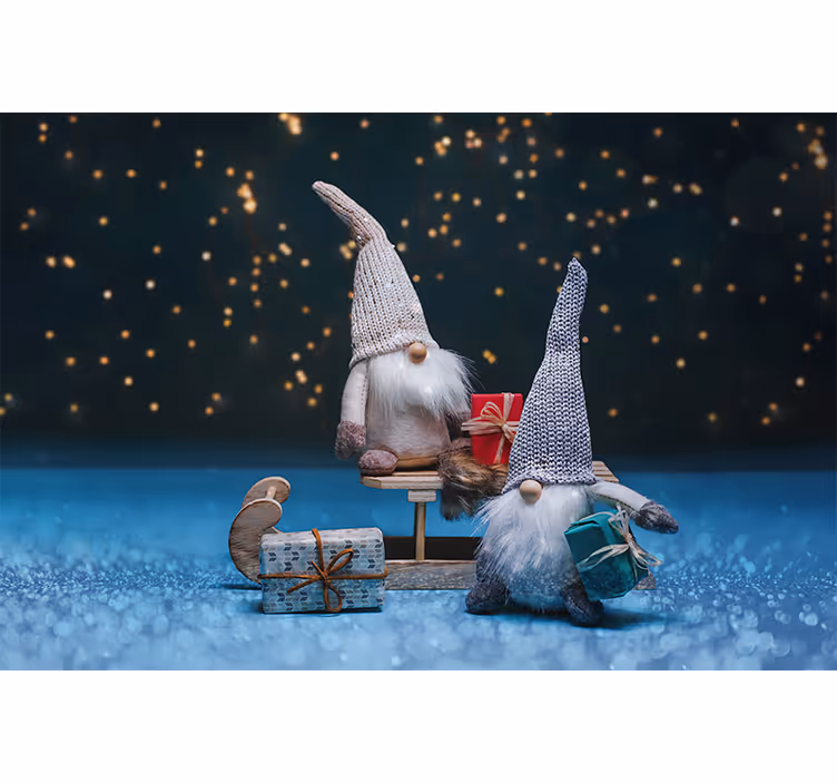 Fototapete weihnachten festliche gnom feier - TenStickers