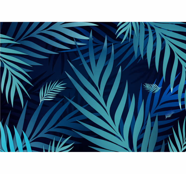 Fototapete natur mit exotischem blattmotiv - TenStickers
