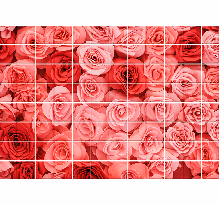 Fototapete Blumen rosenstrauß-display - TenStickers